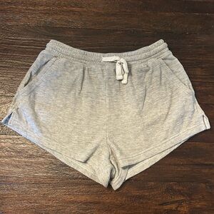 Aerie Light Gray Cozy Lounge Shorts